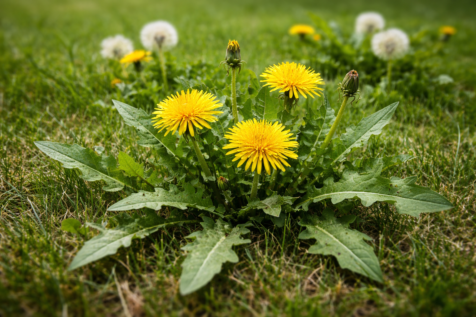 Broadleaf weed control spraying