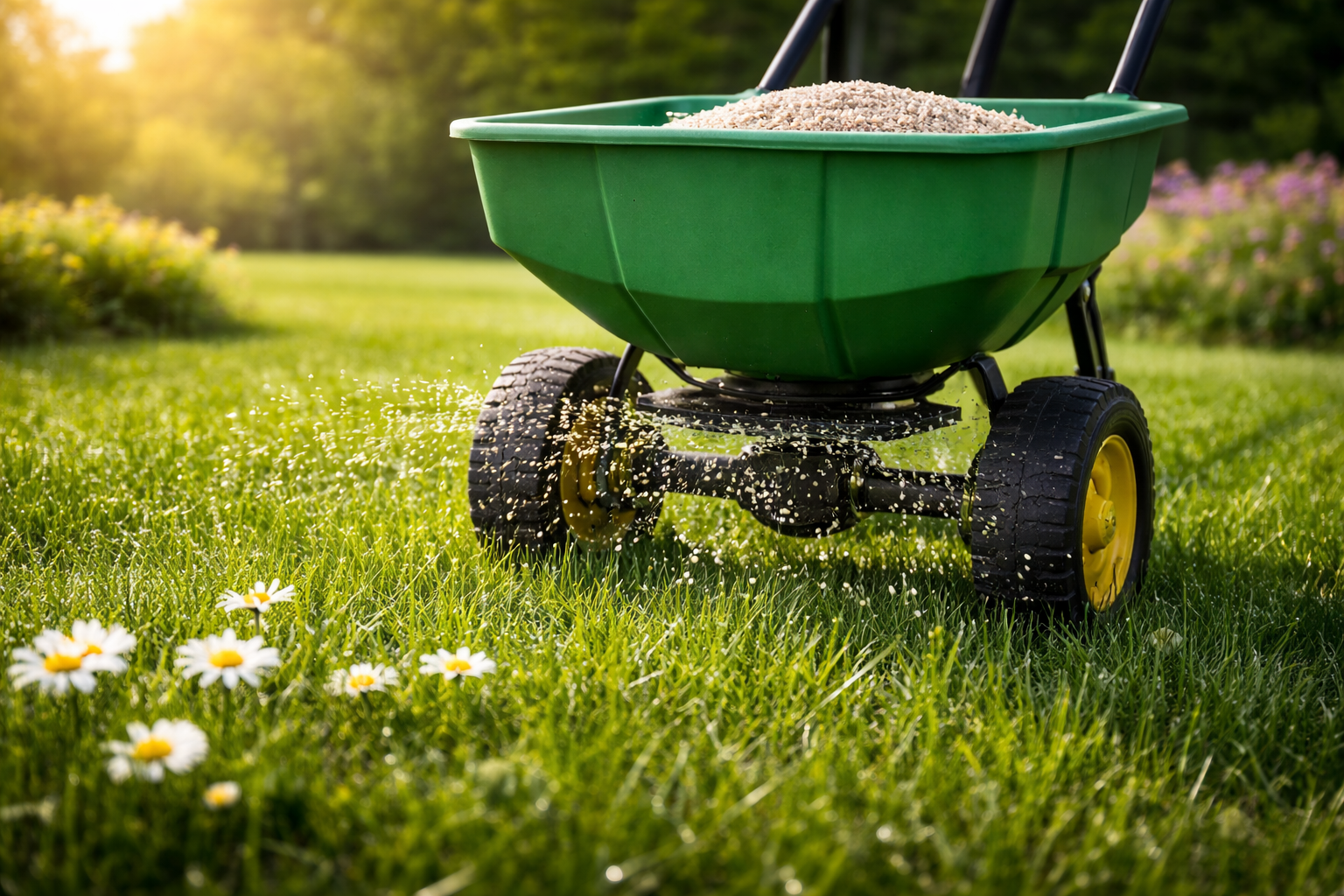 Spring fertilization application